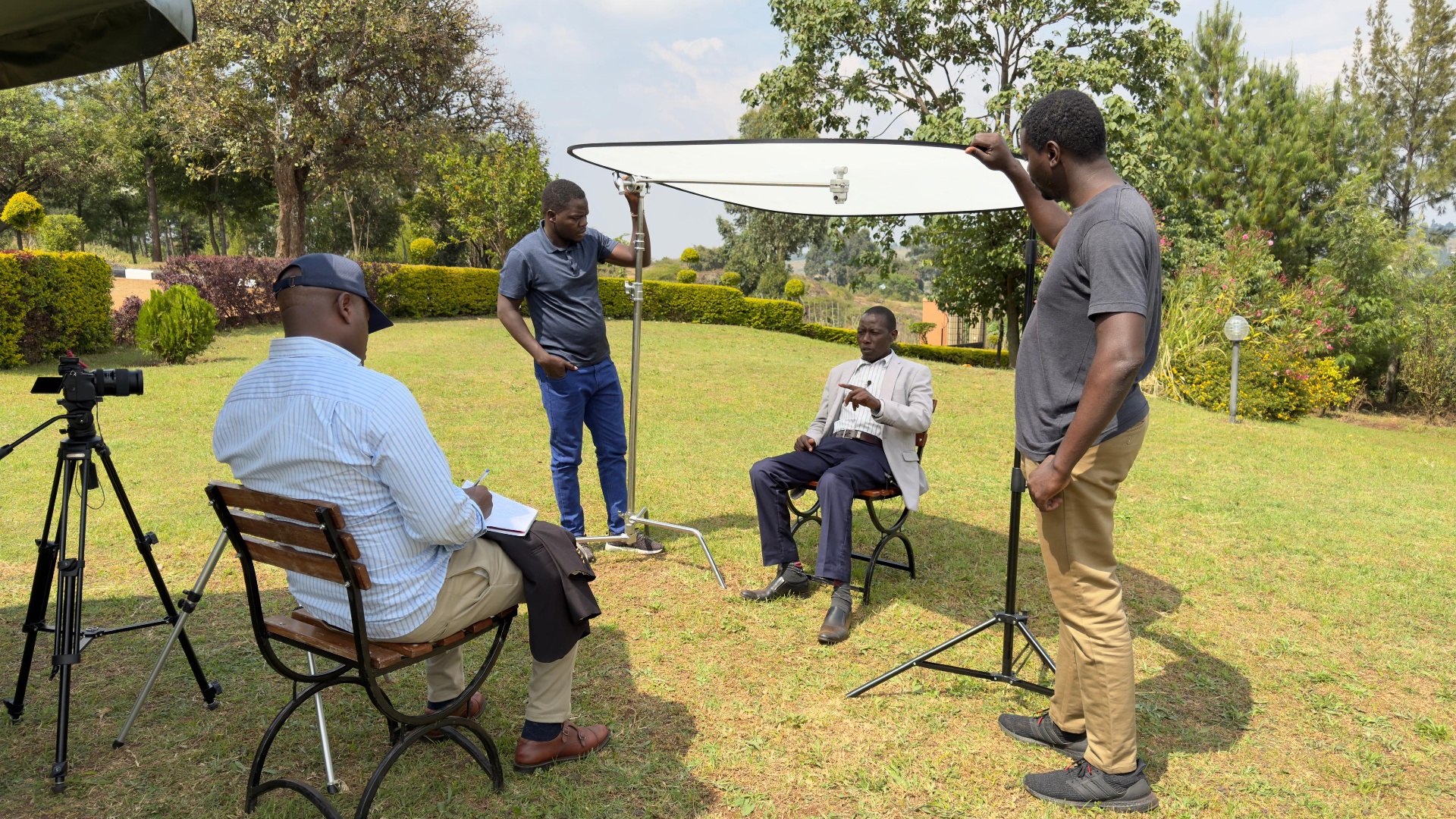On location for an outdoor legacy documentation shoot